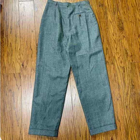 Lauren Ralph Lauren Women’s Gray 100% Worsted Wool Pants, Size 10 - Picture 3 of 6